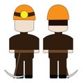 Simple cartoon miner