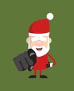 Simple Cartoon Santa - Laughing and Pointing