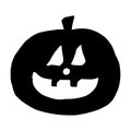 Simple Carved Pumpkin Halloween Icon