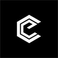 Simple CE, CG, EC, GC initials company vector logo