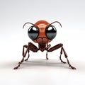 Simple Cel Shaded 3d Ant In Full Body Pose