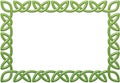 Simple Celtic frame, green