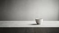 Minimalist ceramic cup on a smooth stone surface in a modern indoor setting Generative AI Royalty Free Stock Photo