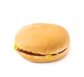Simple cheese burger isolated Royalty Free Stock Photo