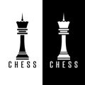 Simple chess figure queen vector design