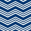 Simple chevron pattern, classic blue, abstract geometric background vector