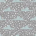 Seamless pattern with clouds