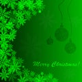 Simple christmas background with snowfakes Royalty Free Stock Photo