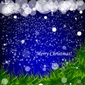 Simple christmas background with snowfakes Royalty Free Stock Photo