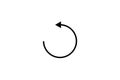 Simple circular arrow icon for refresh or rotate action Royalty Free Stock Photo