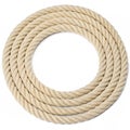 Circular rope isolated on white background Royalty Free Stock Photo