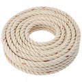 Circular rope isolated on white background Royalty Free Stock Photo