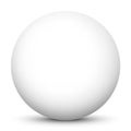 Simple and Clean Beautiful 3D Vector Sphere Template with White Surface Royalty Free Stock Photo