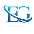 Creative EG logo icon design