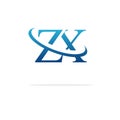 Creative ZX logo icon design