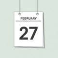 Is simple and clean emphasizing the date in a straightforward Royalty Free Stock Photo