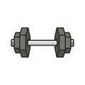 Dumbbell Icon Illustration Royalty Free Stock Photo