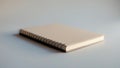 Notebook Mockup, Spiral Bound Notepad on Grey Background Royalty Free Stock Photo