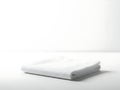Minimalist stack of white paper on a clean surface Royalty Free Stock Photo