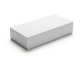 Minimalist white rectangular box on white background Royalty Free Stock Photo