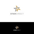 Simple Clean Star Direction Logo Sign Symbol Icon Royalty Free Stock Photo