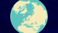 Zooming To Bodo Location On Stylish World Globe