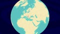 Zooming To Kolasin Location On Stylish World Globe