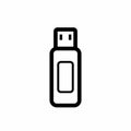 Simple And Clean USB Data Memory, Flashdisk Vector Icon Royalty Free Stock Photo