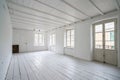 White simple empty room interior Royalty Free Stock Photo