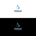 Simple clinical laboratory microscope logo