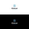 Simple clinical medical research laboratory logo