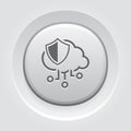 Simple Cloud Protection Vector Icon Royalty Free Stock Photo
