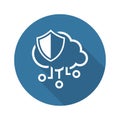 Simple Cloud Protection Vector Icon Royalty Free Stock Photo
