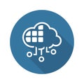 Simple Cloud Services Vector Icon