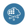 Simple Cloud Services Vector Icon Royalty Free Stock Photo