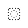 A simple cogwheel icon representing settings, preferences, or tools
