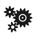 Simple cogwheel vector illustration