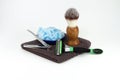 Mens Shaving Supplies Royalty Free Stock Photo