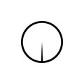 Simple collimator sight sniper scope crosshairs icon