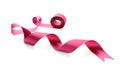 Simple color ribbon on white background