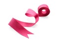 Simple color ribbon on white background