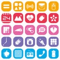 Simple colored icons