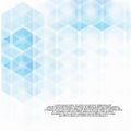 Simple colorful background consisting of hexagons. blue hexagons Royalty Free Stock Photo