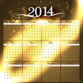 Simple 2014 colorful celebration calendar