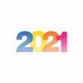 Simple Colorful 2021 New Year Design