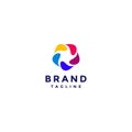 Simple Colorful Propeller Logo Design