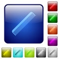Simple comb color square buttons Royalty Free Stock Photo