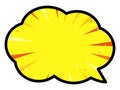 Simple comic speech bubble speech bubble cloud shape Royalty Free Stock Photo
