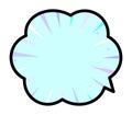 Simple comic speech bubble speech bubble cloud shape Royalty Free Stock Photo