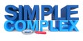 Simple complex on white Royalty Free Stock Photo